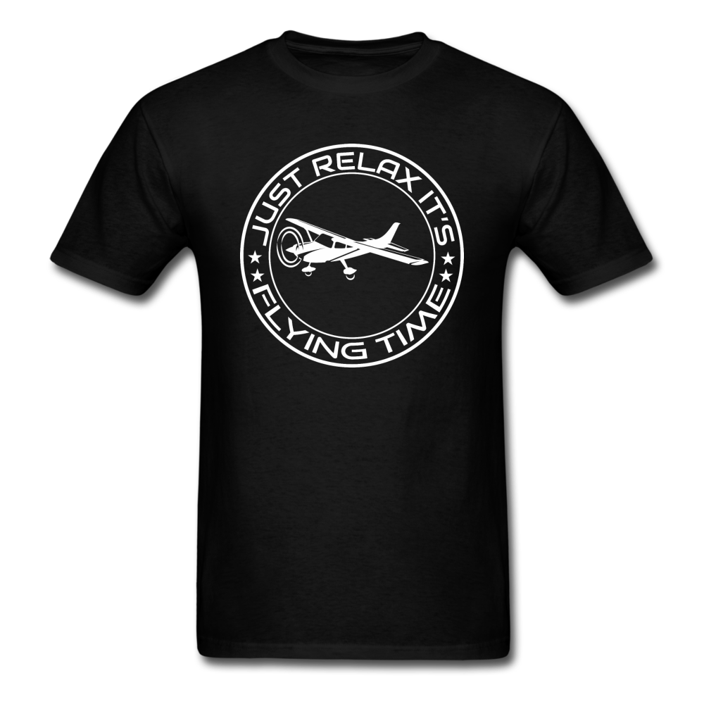 Just Relax - Flying Time - White - Unisex Classic T-Shirt - black