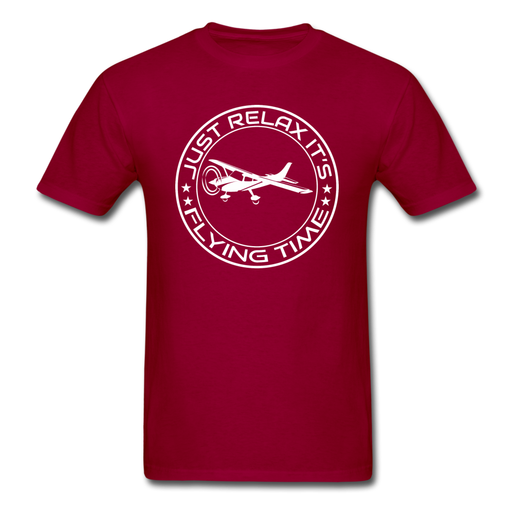 Just Relax - Flying Time - White - Unisex Classic T-Shirt - dark red