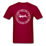 Just Relax - Flying Time - White - Unisex Classic T-Shirt - dark red