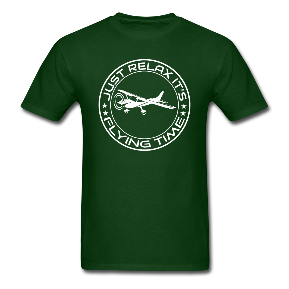 Just Relax - Flying Time - White - Unisex Classic T-Shirt - forest green