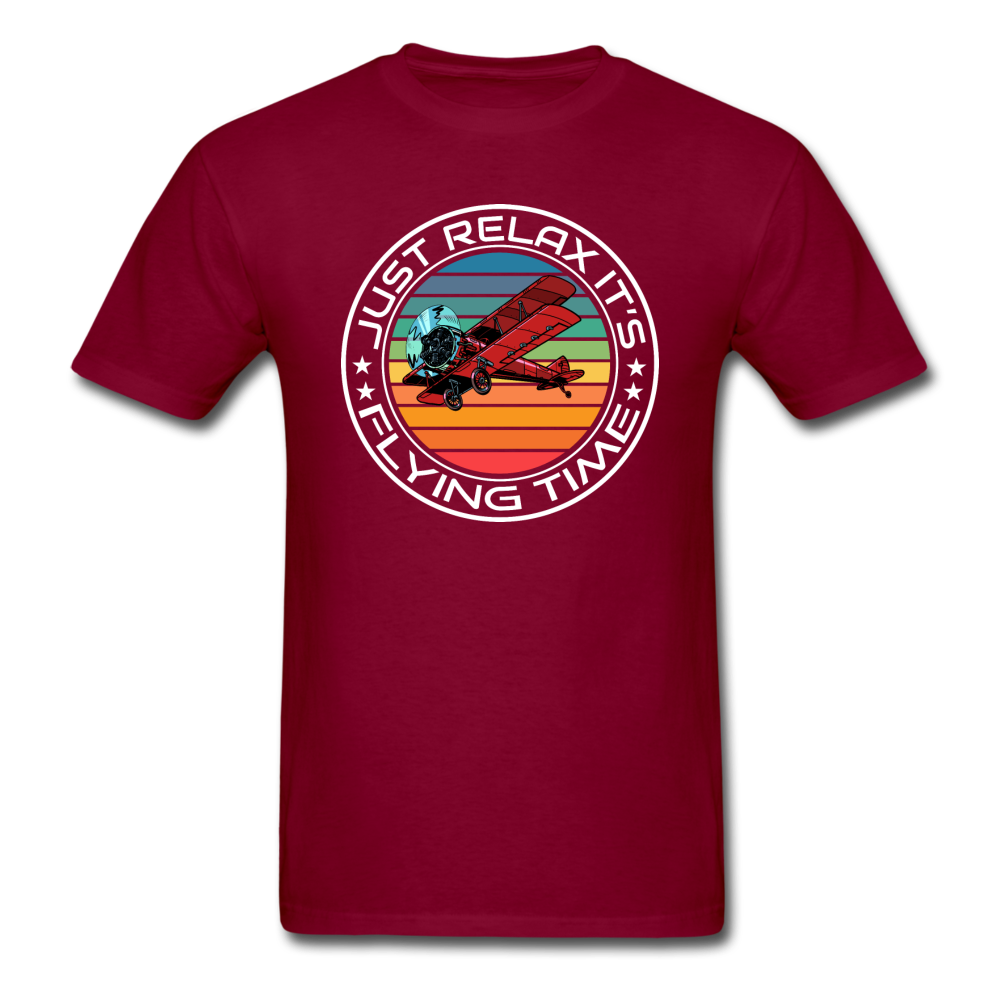 Just Relax - Flying Time - Biplane - Unisex Classic T-Shirt - burgundy