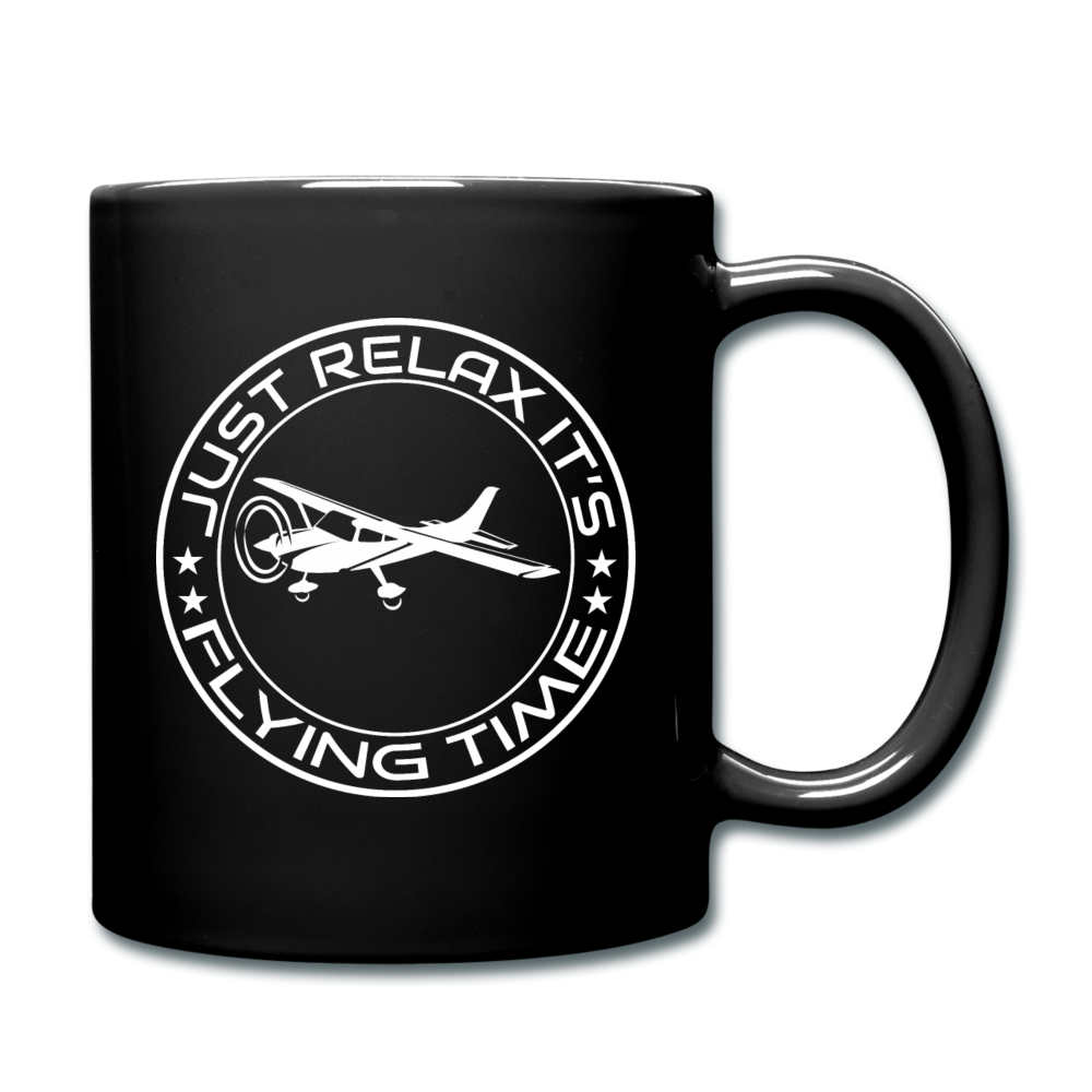 Just Relax - Flying Time - White - Full Color Mug - black