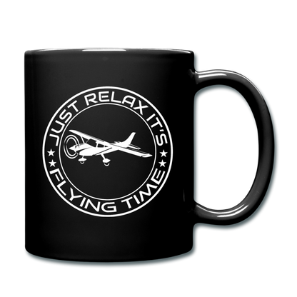 Just Relax - Flying Time - White - Full Color Mug - black