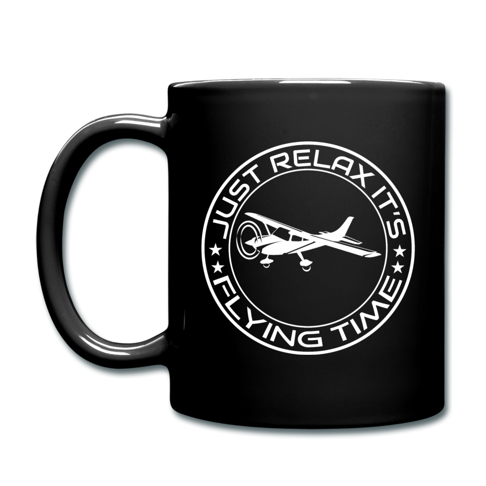 Just Relax - Flying Time - White - Full Color Mug - black