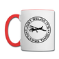 Just Relax - Flying Time - Black - Contrast Coffee Mug - white/red