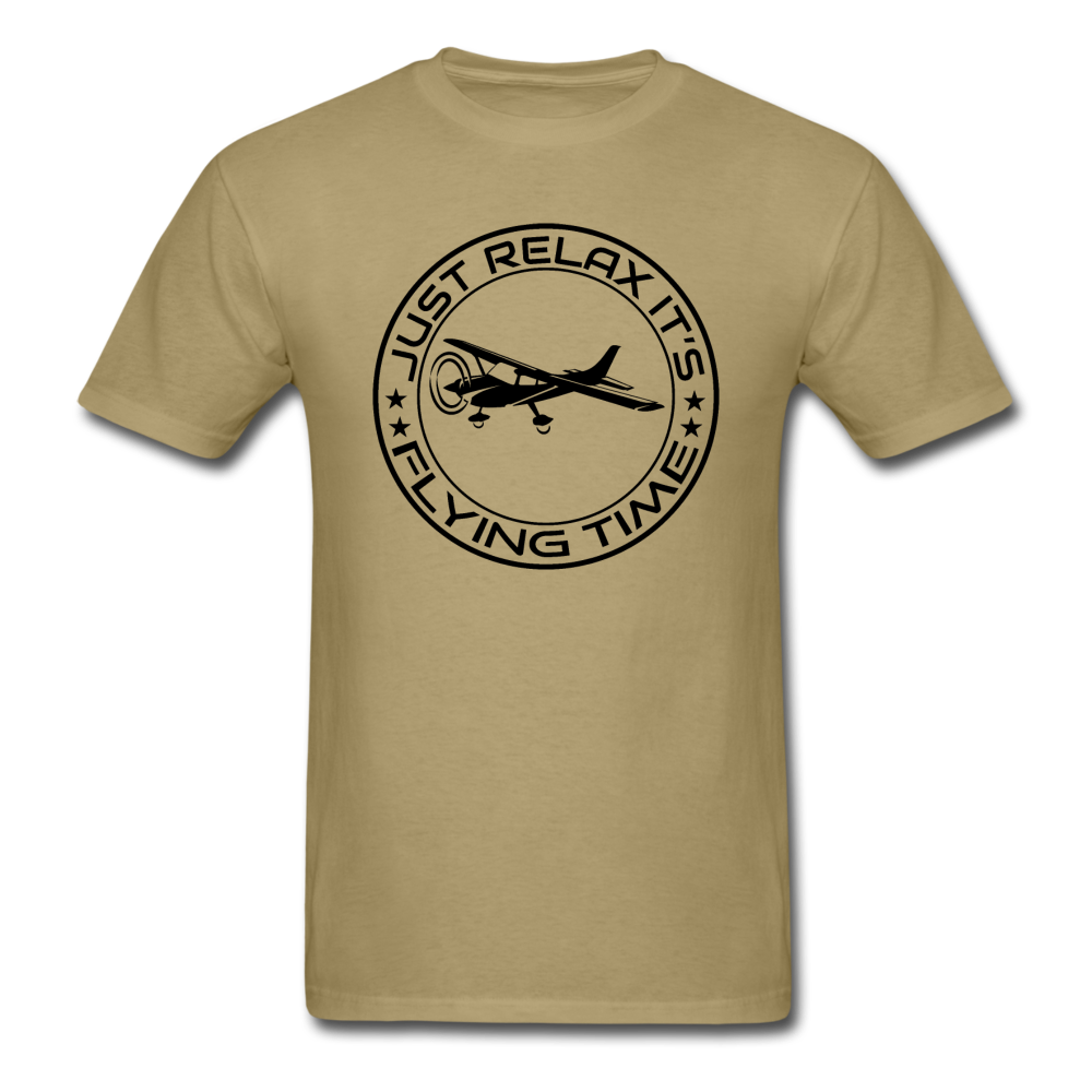 Just Relax - Flying Time - Black - Unisex Classic T-Shirt - khaki