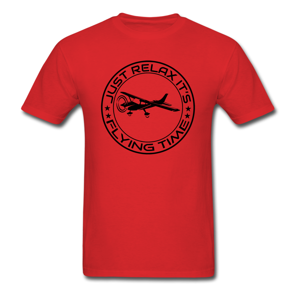 Just Relax - Flying Time - Black - Unisex Classic T-Shirt - red