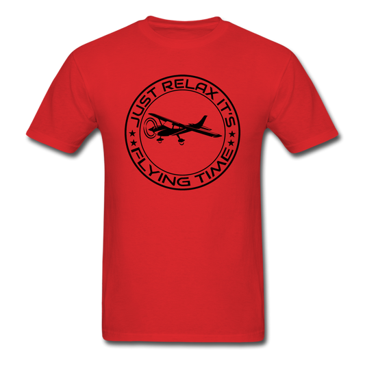 Just Relax - Flying Time - Black - Unisex Classic T-Shirt - red