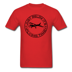 Just Relax - Flying Time - Black - Unisex Classic T-Shirt - red