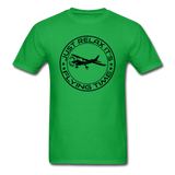 Just Relax - Flying Time - Black - Unisex Classic T-Shirt - bright green