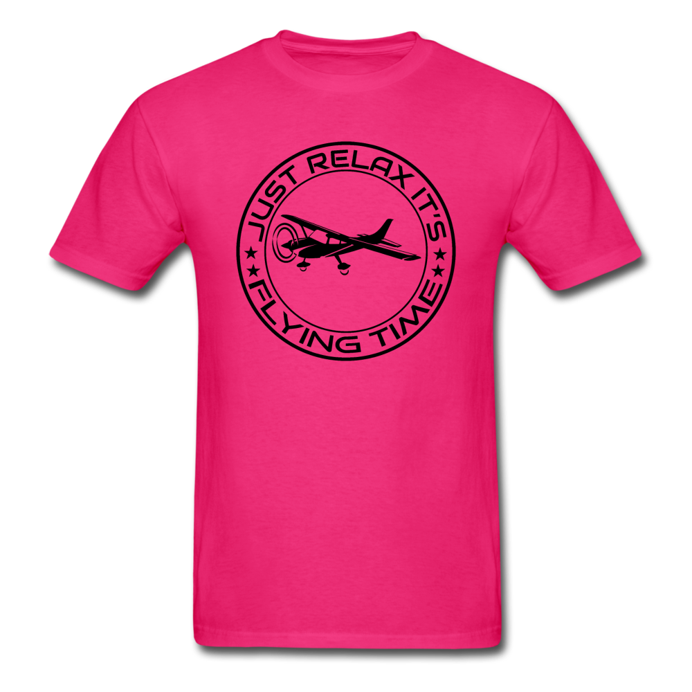 Just Relax - Flying Time - Black - Unisex Classic T-Shirt - fuchsia