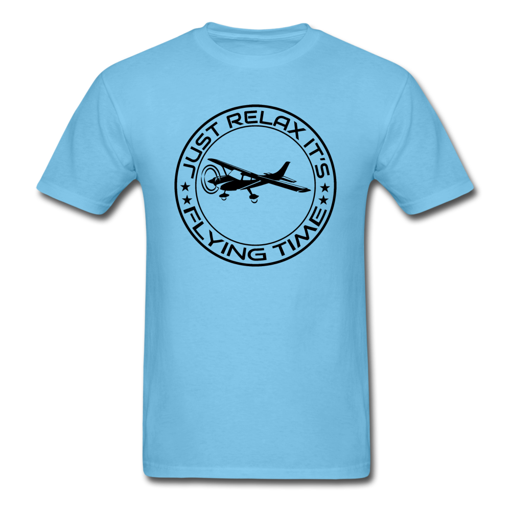 Just Relax - Flying Time - Black - Unisex Classic T-Shirt - aquatic blue