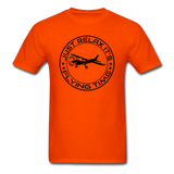 Just Relax - Flying Time - Black - Unisex Classic T-Shirt - orange