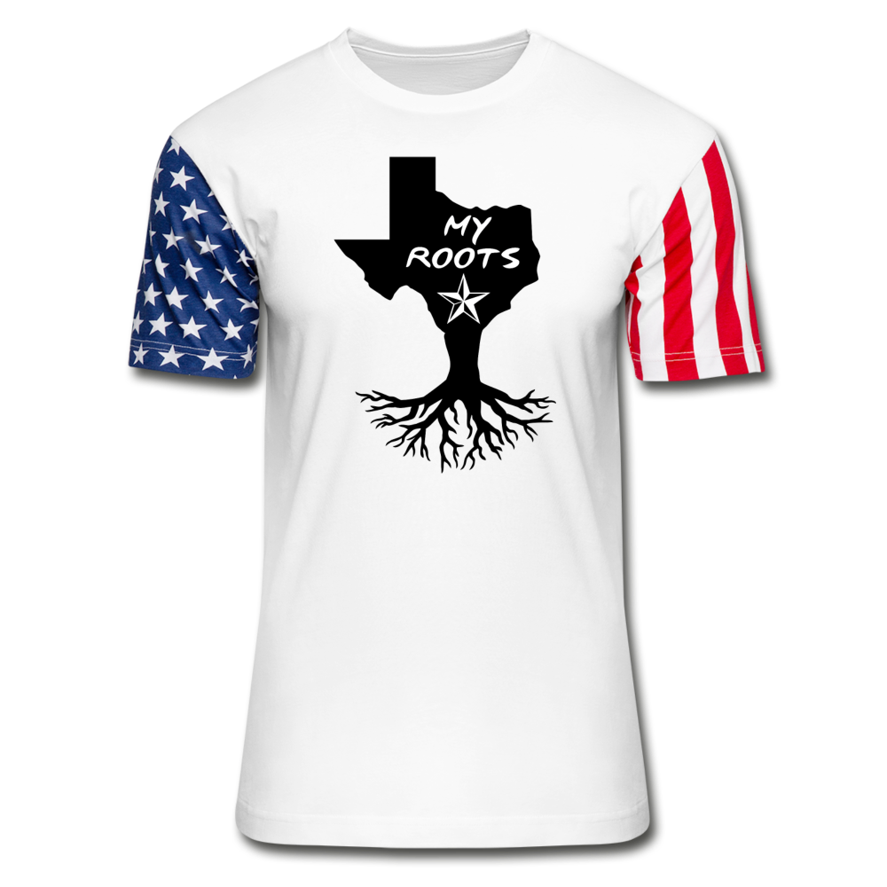 Texas - My Roots - Stars & Stripes T-Shirt - white