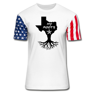 Texas - My Roots - Stars & Stripes T-Shirt - white
