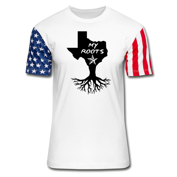Texas - My Roots - Stars & Stripes T-Shirt - white