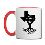 Texas - My Roots - Contrast Coffee Mug - white/red