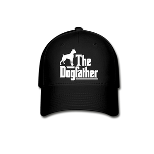 The Dog Father - White - Baseball Cap - black