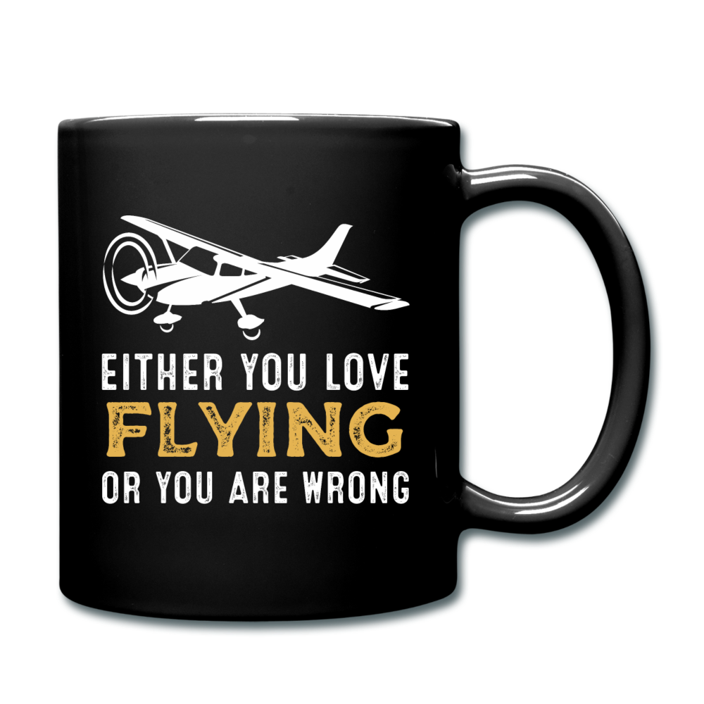 Love Flying Or Wrong - Full Color Mug - black