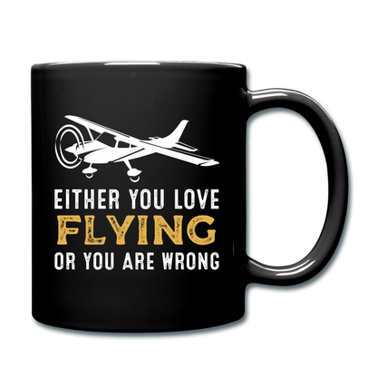 Love Flying Or Wrong - Full Color Mug - black