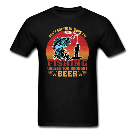 Fishing - Brought Beer - Unisex Classic T-Shirt - black