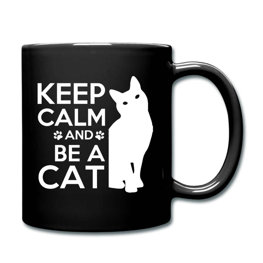 Keep Calm And Be A Cat - White - Full Color Mug - black