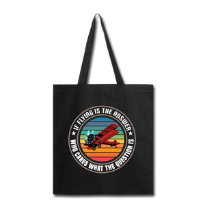 Flying Is the Answer - Tote Bag - black