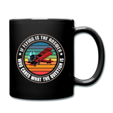 Flying Is the Answer - Full Color Mug - black
