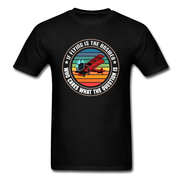 Flying Is the Answer - Unisex Classic T-Shirt - black