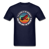 Flying Is the Answer - Unisex Classic T-Shirt - navy