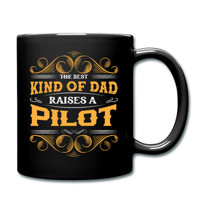 Dad Raises A Pilot - Full Color Mug - black