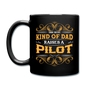 Dad Raises A Pilot - Full Color Mug - black