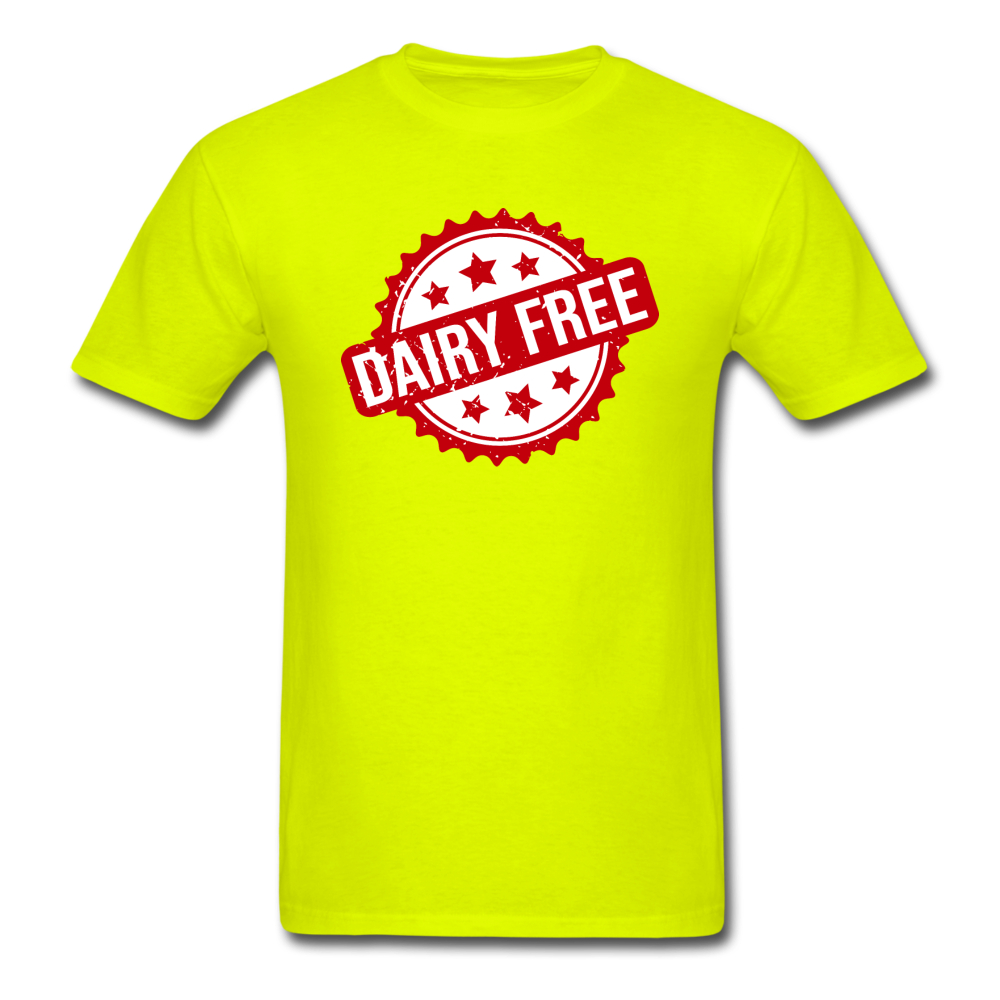 Rubber Stamp - Dairy Free - Seal - Unisex Classic T-Shirt - safety green