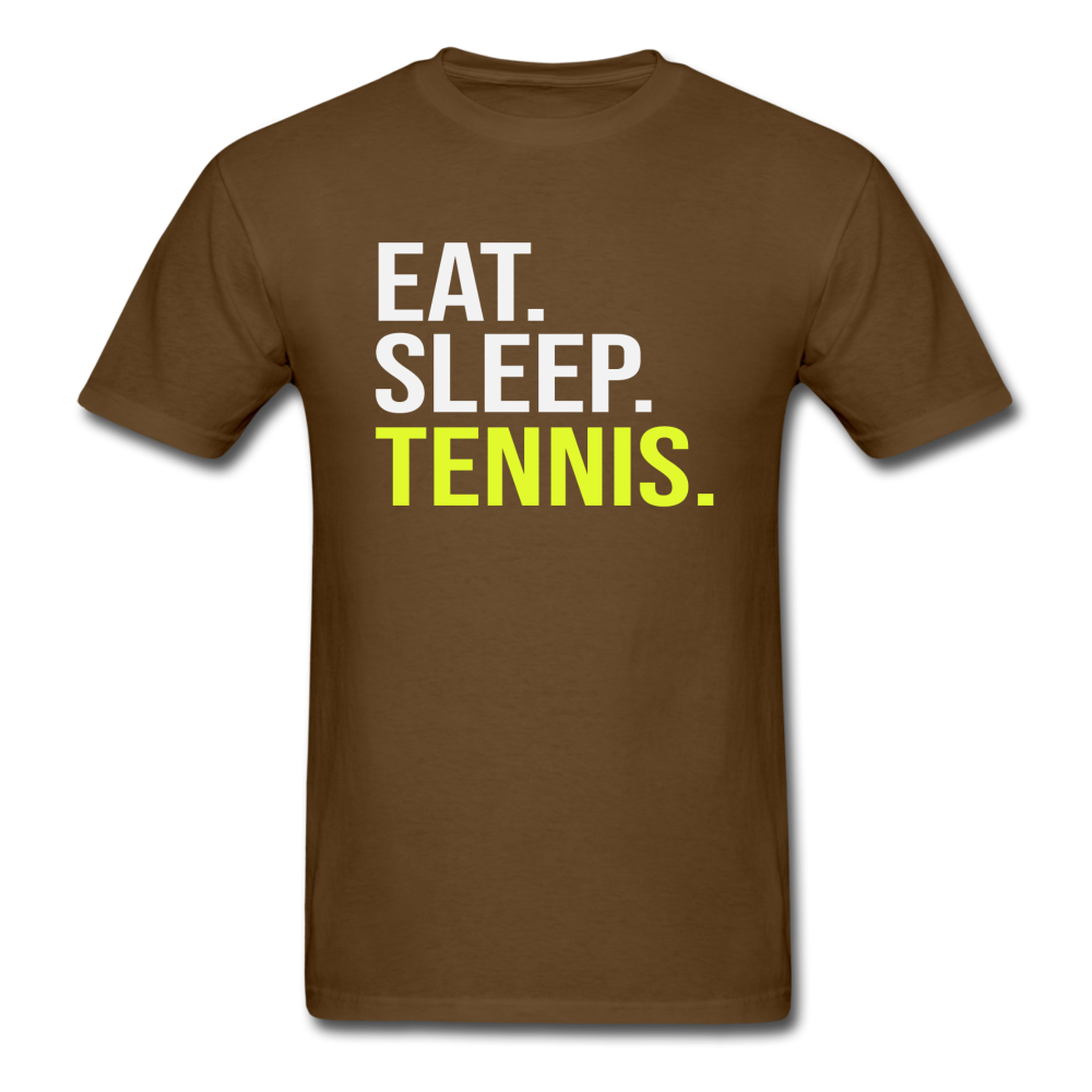 Eat Sleep Tennis - Unisex Classic T-Shirt - brown