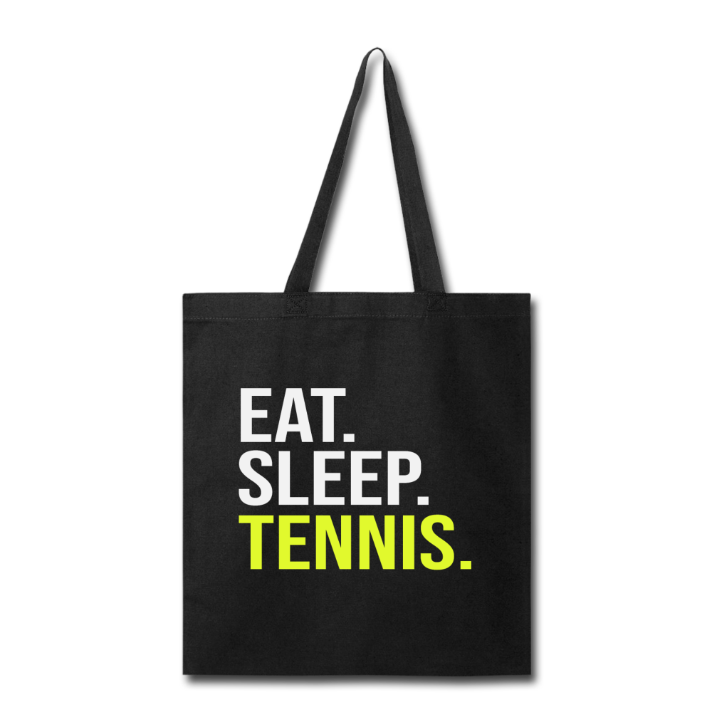 Eat Sleep Tennis - Tote Bag - black