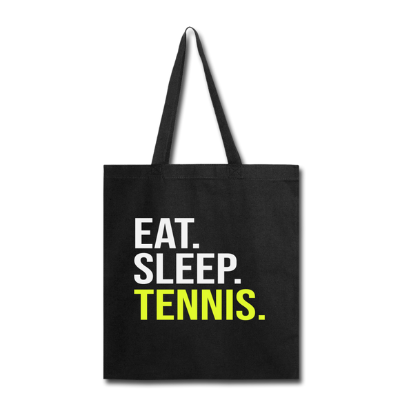 Eat Sleep Tennis - Tote Bag - black
