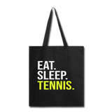 Eat Sleep Tennis - Tote Bag - black