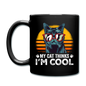 My Cat Thinks I'm Cool - Full Color Mug - black