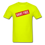 Rubber Stamp - Dairy Free - Stamp - Unisex Classic T-Shirt - safety green