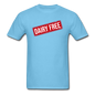 Rubber Stamp - Dairy Free - Stamp - Unisex Classic T-Shirt - aquatic blue