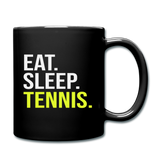 Eat Sleep Tennis - Full Color Mug - black