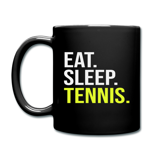 Eat Sleep Tennis - Full Color Mug - black