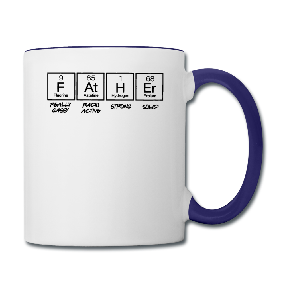 Periodic - Father - Black - Contrast Coffee Mug - white/cobalt blue