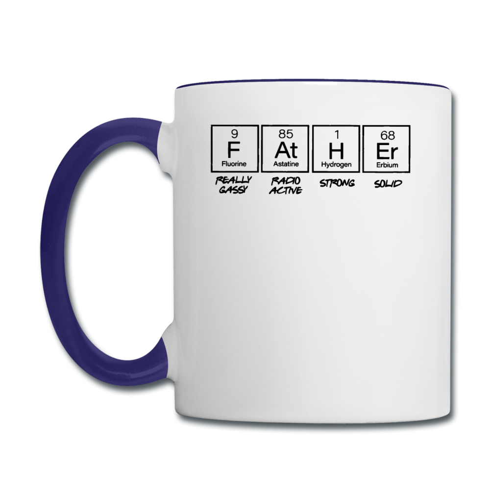 Periodic - Father - Black - Contrast Coffee Mug - white/cobalt blue