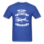 Stop And Look At Airplanes - White - Unisex Classic T-Shirt - royal blue