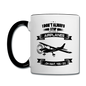 Stop And Look At Airplanes - Black - Contrast Coffee Mug - white/black