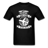 Stop And Look At Airplanes - Airliner - Unisex Classic T-Shirt - black