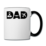 Dad - Pilot - Black - Contrast Coffee Mug - white/black