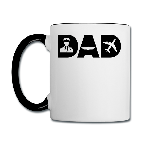 Dad - Pilot - Black - Contrast Coffee Mug - white/black