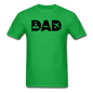 Dad - Pilot - Black - Unisex Classic T-Shirt - bright green